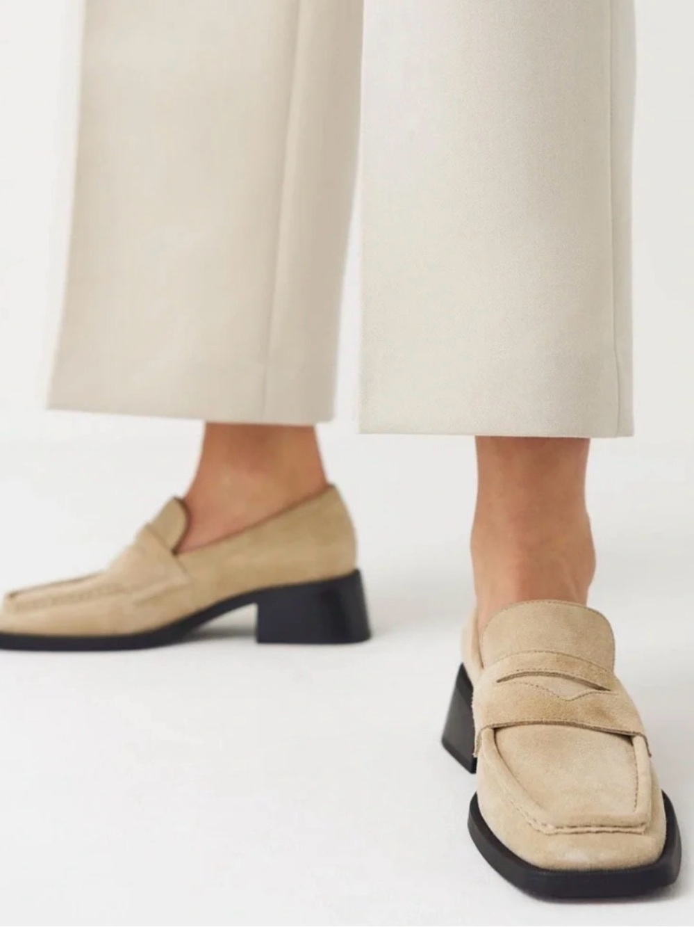 Vagabond Blanca Loafer Beige Suede